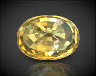 Yellow Zircon Natural Certified  6.01 CTS. ( 91932 )